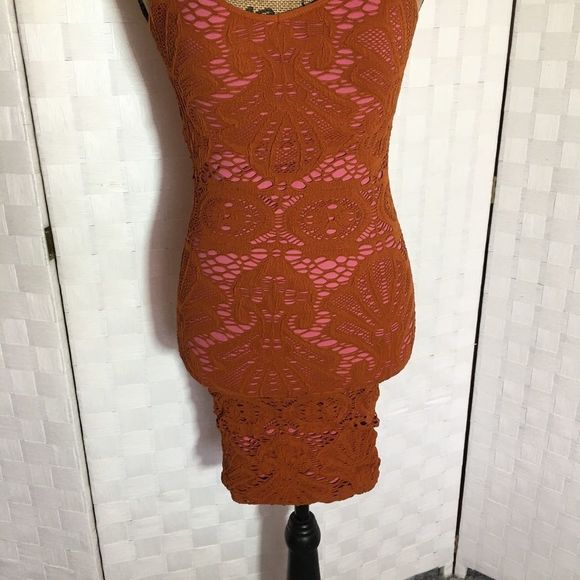 Nwt Free People Lace Medallion Mini Dress Size XS/S - Picture 6 of 9